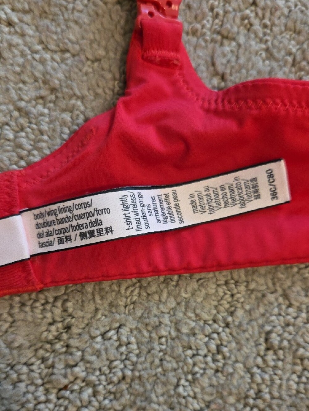 Victoria's Secret Hot Pink Smooth T-Shirt Bra - Picture 3 of 4